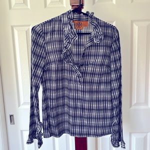 Tory Burch cotton ruffle top